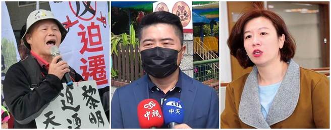 台中第二选区立委补选，有粉专针对无党籍台中黎明幼稚园长林金连(左起)、国民党前立委顏宽恒、民进党前立委林静仪等3人角逐举办网路投票。(本报系资料照片)
