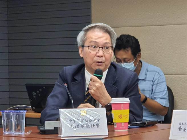 中华民国防疫学会理事长王任贤。（陈人齐摄）