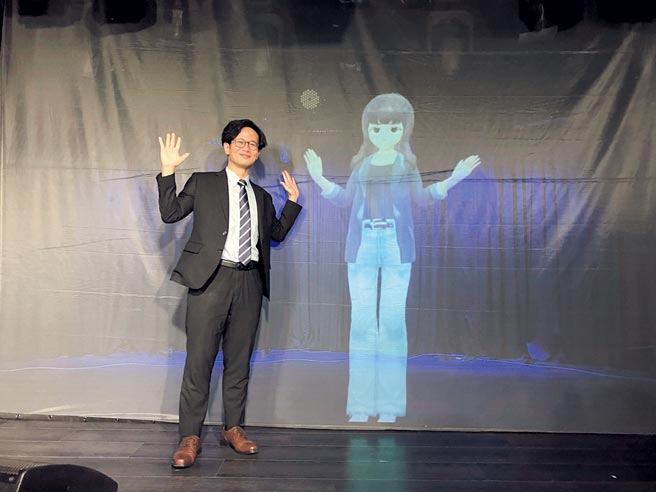 中国信托科技趋势多重资产基金经理人杨士醇与中信投信虚拟Vtuber小A.I.(小爱)主持人共同剖析科技多重资产展望。图／中信投信提供