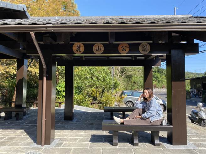 日式凉亭供民眾休憩。（北市大地处提供／杨亚璇台北传真）