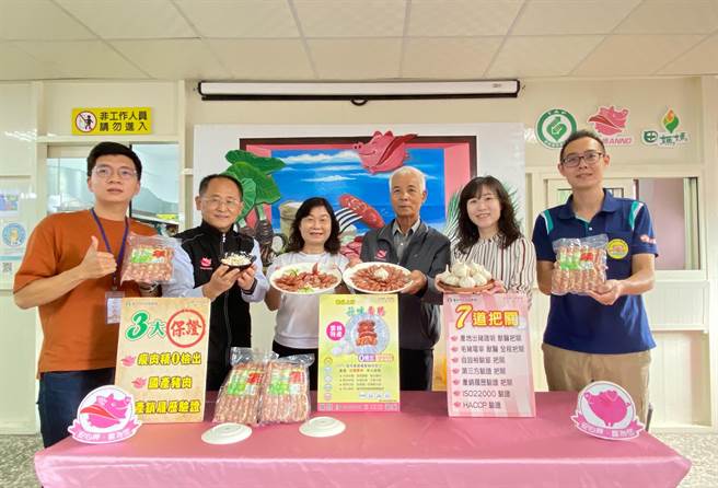 大安區農會攜手雲林縣元長鄉農會推出蒜味香腸。（大安區農會）