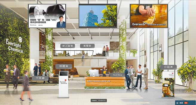 永光化学新建云端展馆。图／永光化学提供