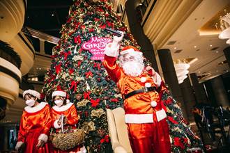 信義區飯店耶誕樹搶先登場 10米高、8萬盞燈耀眼獻客