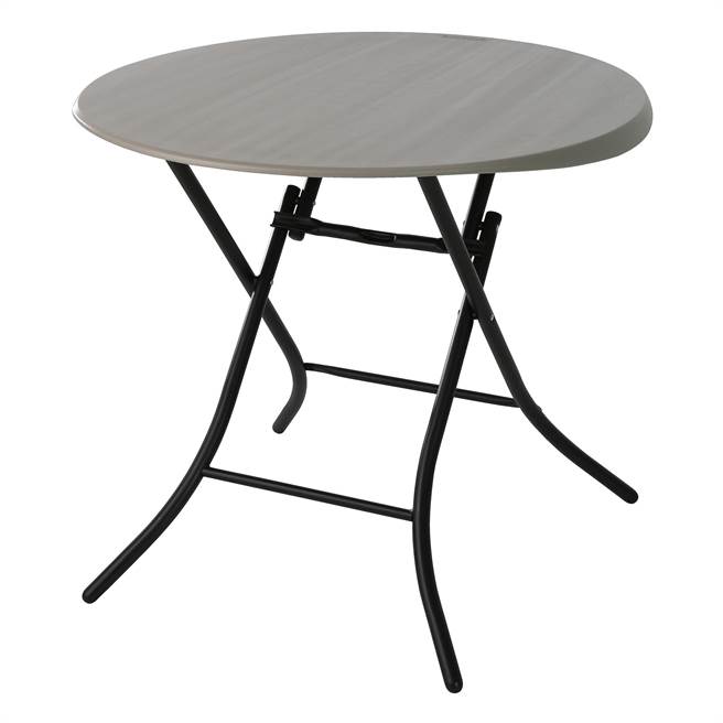 家樂福Lifetime33吋摺疊圓桌，原價1300元、特價699元，5.4折。（家樂福提供）