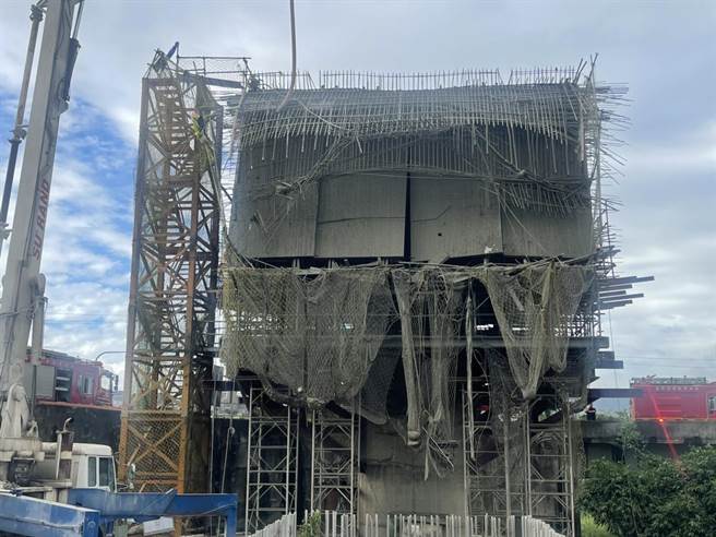 新北市三莺线捷运工地今（20日）中午12时许传出工安意外。（警方提供）