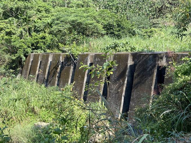 吸引网美拍照的梳子坝，不只造型特殊，具备分离土石流带来侵害的功能。（卢金足摄）