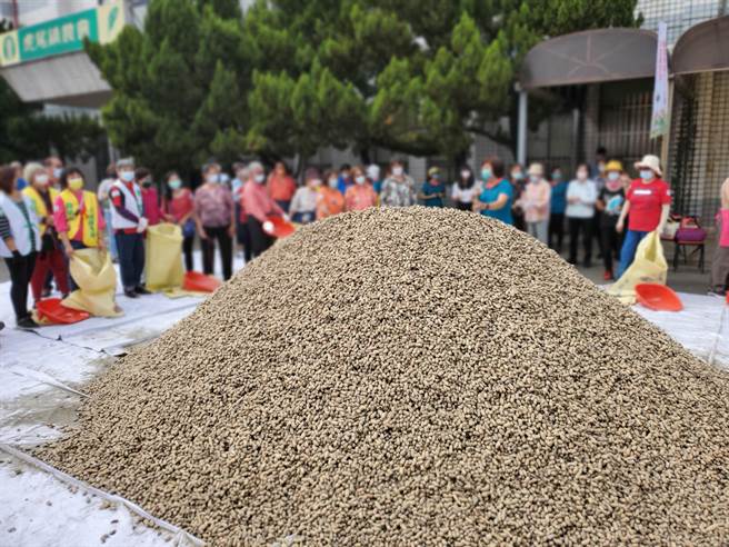虎尾镇的花生加工品在业界素负盛名，今年第二期作花生产量减少一成至三成。（周丽兰摄）