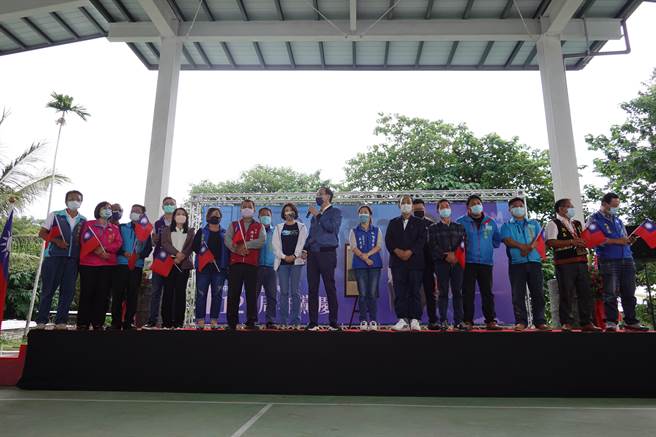 国民党主席朱立伦20日至台东庆祝127岁党庆。（蔡旻妤摄）