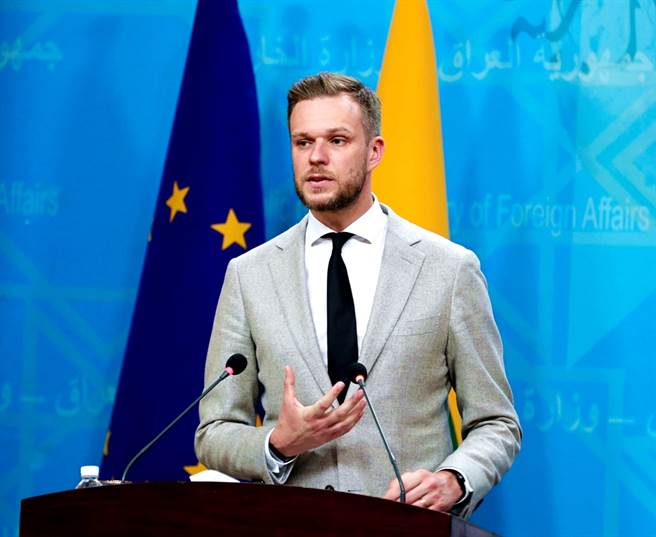 立陶宛外長藍斯柏吉斯（Gabrielius Landsbergis）證實，立陶宛將與美國簽署約新台幣166億元的出口信貸協議，他也敦促歐盟，在立陶宛與中國大陸衝突之際，給予立陶宛「實質性支持」。（資料照／美聯社）