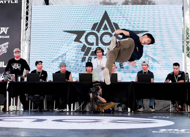 中華民國霹靂舞國手選拔積分賽台中站21日在豐原ACS跨運動舉行。(台中市政府運動局提供)