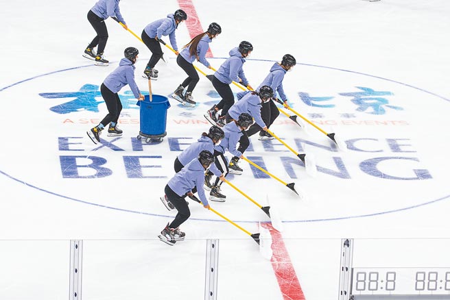 國際社會外交抵制北京冬奧聲音漸大，政府對北京冬奧的態度，也會影響兩岸關係發展。圖為9日的冬奧測試賽。（新華社）