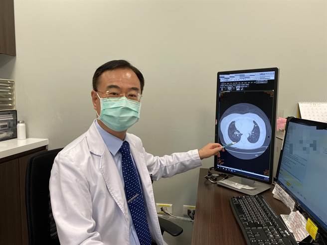 医师许人文研判，病患罹患过敏性肺泡炎，臆测病患长期操作麵粉所导致，幸好及时发现，避免造成肺纤维化。（长安医院提供／张妍溱台中传真）