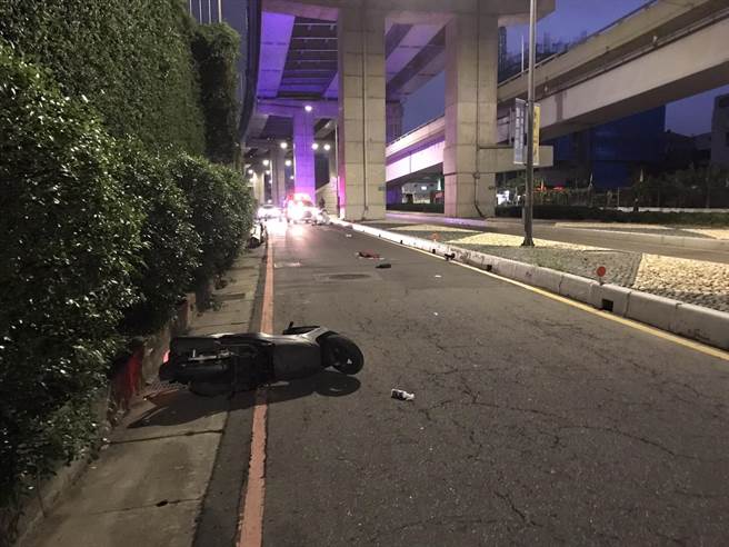 周姓騎士酒駕自摔，頭部重創不治。（民眾提供）