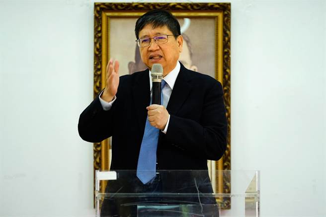 县长杨文科对竹市议员称新竹县不给土地台积电跑到高雄去，批根本是胡扯。（罗浚滨摄）