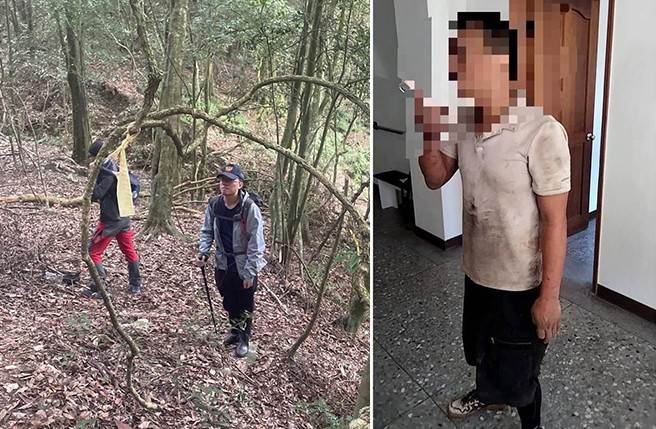 單攻守城大山迷路3天2夜 男子山間見「水管」撿回一命。（南投縣消防局提供、翻攝FB社團全國協尋專頁）