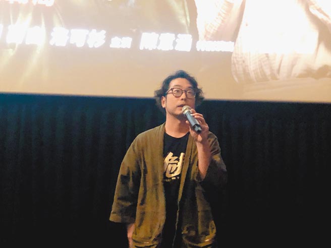 许富翔昨出席《诡扯》映后接受访问，分享晋升2宝爸心得。（良人行影业提供）