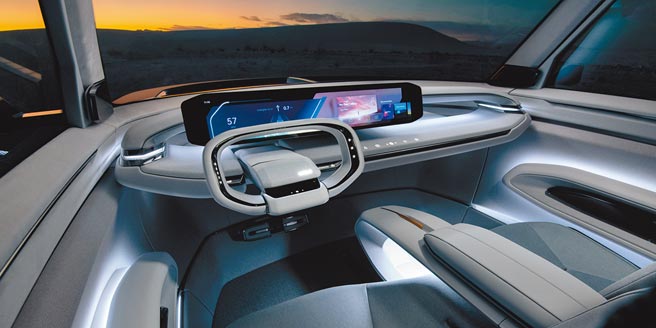 KIA EV9仪表控台很有未来感。（KIA提供）