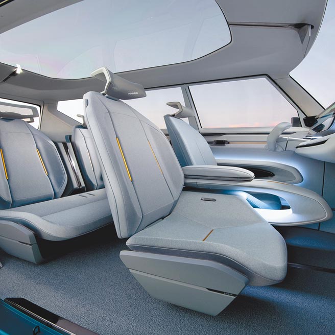 KIA EV9车室有着明亮的採光。（KIA提供）