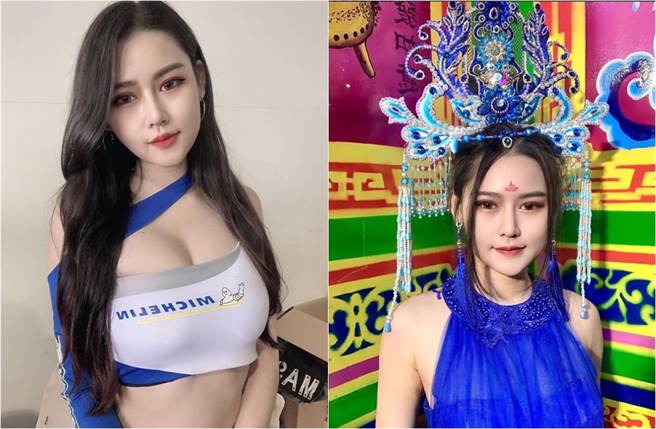 冰冰除了担任JKF女郎外，也担任赛车女郎、火辣礼生，每每惹得粉丝睡不着觉。(取材自meijia0908 IG)