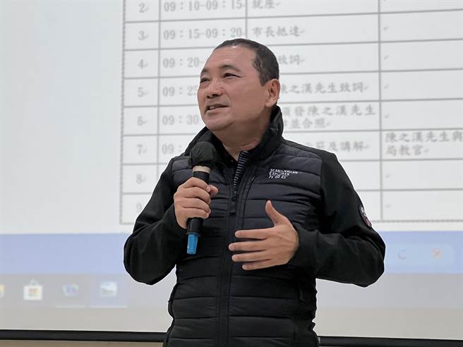 侯友宜表示警察行政執行法有相關規定。（王揚傑攝）