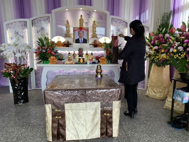 新北市长侯友宜父亲93岁过世，灵堂设于嘉义县朴子市立殡仪馆。（吕妍庭摄）