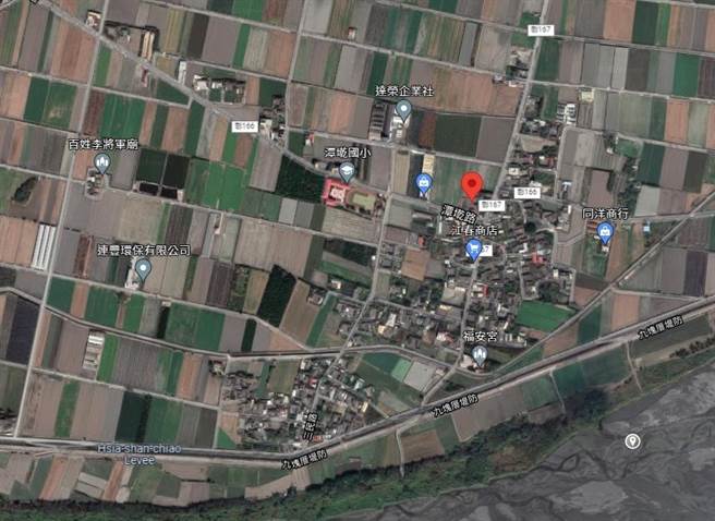 光電廠商買下城潭段1600坪土地，就位在村的中心位置，與民宅僅隔一條馬路，附近還有國小，村民出入聚集活動皆在此處。(自救會提供／吳建輝彰化傳真)