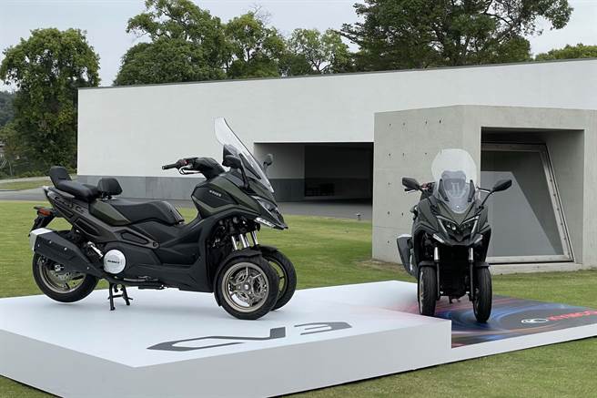 KYMCO最新款三轮休旅车CV3将于明年上市，并选定于台湾作为全球首发。（陈大任摄）