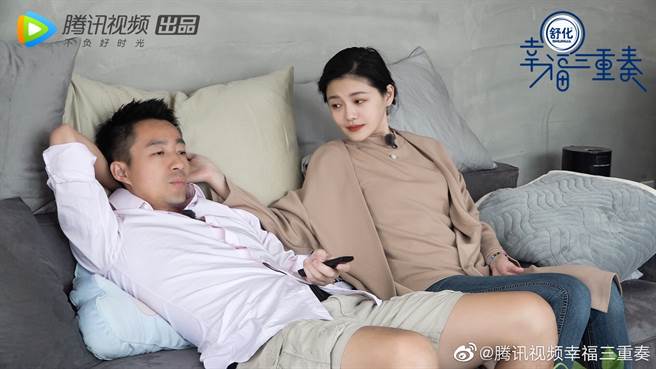 大S、汪小菲2018年曾和福原愛、江宏傑一起上節目，未料兩對CP都離婚了。（圖／微博@幸福三重奏）