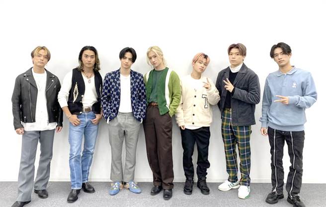 「BALLISTIK BOYZ」由日高龙太（左起）、砂田将宏、海沼流星、松井利树、奥田力也、加纳嘉将、深堀未来7人组成。（LDH JAPAN提供）