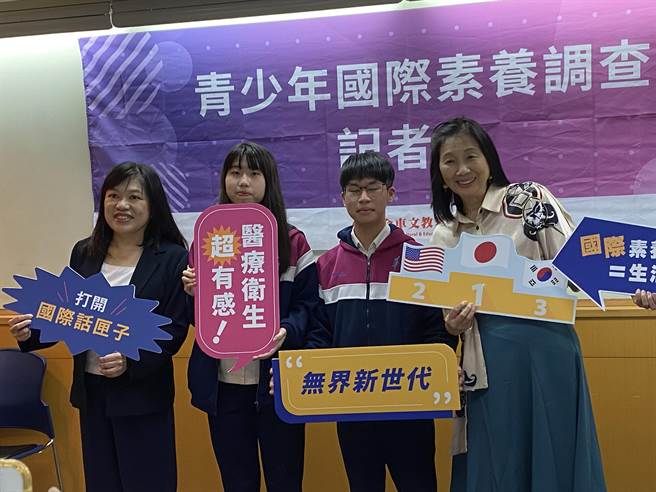 金車文教基金會今天公布2021年青少年國際素養問卷調查報告。（林志成攝）