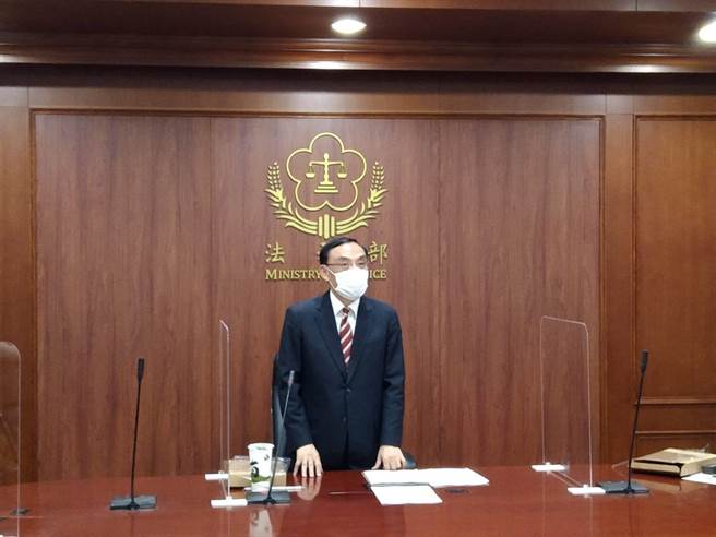 法务部长蔡清祥。（陈志贤摄）