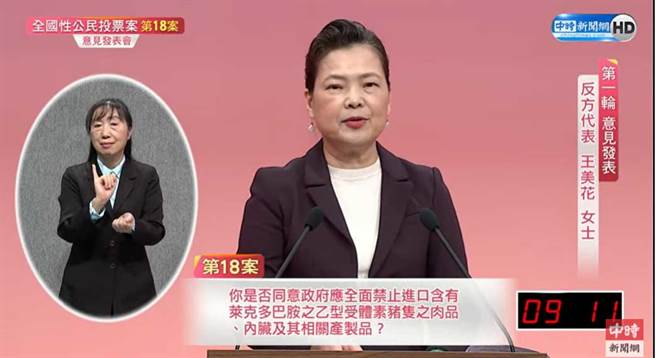 经济部长王美花。(图/撷自直播画面)