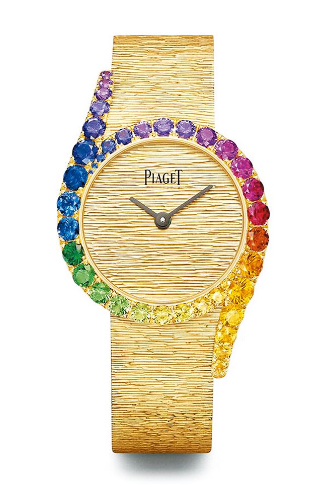 最佳女表伯爵Limelight Gala Precious Rainbow珠寶表拿下最佳女表獎。（伯爵提供）