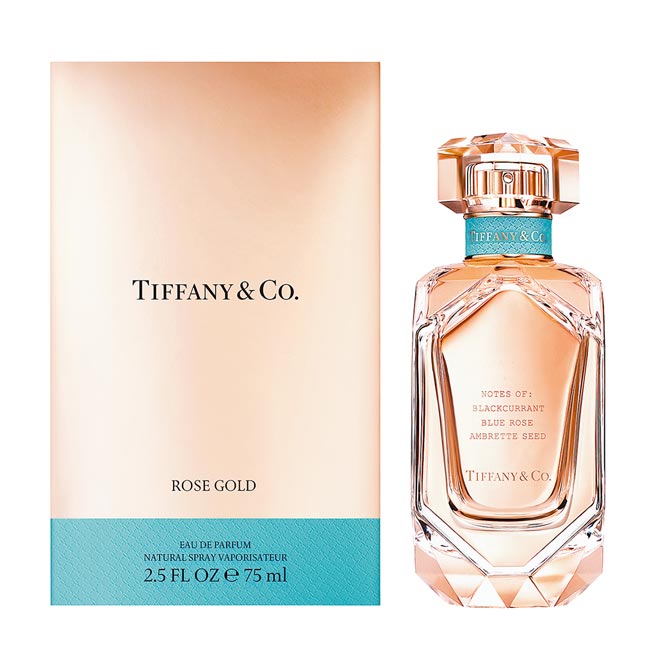 精品香氛Tiffany & Co.推出「Tiffany玫瑰金女性淡香精」（见图）。（Tiffany & Co.提供）