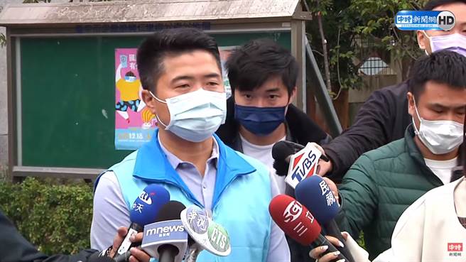 台中第二選區立委補選候選人顏寬恒。（圖／中時新聞網直播畫面）