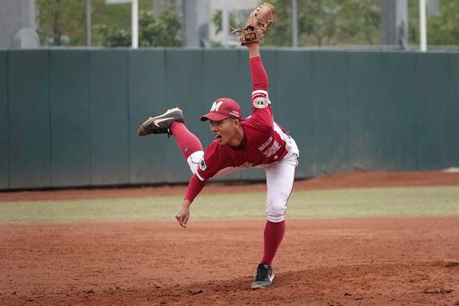 麥寮高中投手李智鈞。（毛琬婷攝）