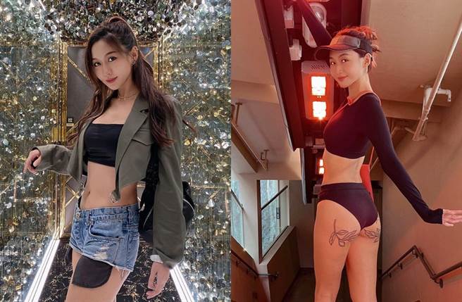 乐宜大秀热裤和下水美照。（图／翻摄自lok_lokyii IG）