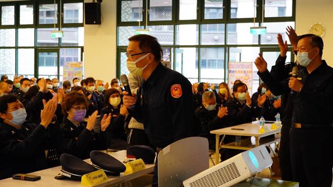 新庄警分局办理义警训练  阿仁哥勉励经验传承共维新北治安（新庄警提供／戴上容新北传真）