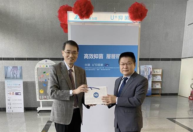 国立暨南大学获赠U＋抑菌舱。（暨大提供／廖志晃南投传真）