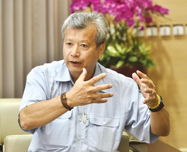 中钢董事长翁朝栋。图本报资料照片