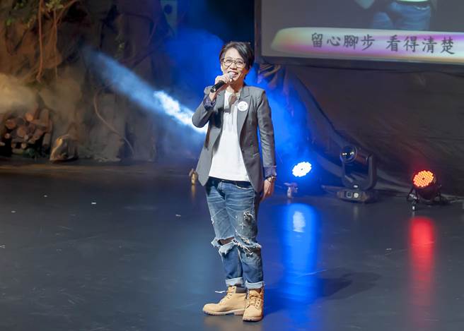 超偶歌手江明娟一曲《我想有個家》感動了現場來賓。（攝影喜朵力 張曜）