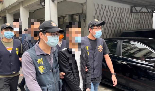 打擊「棒球隊」！礁溪警分局逮捕涉嫌持球棒打傷他人的盧姓等5 名嫌犯。（警方提供／胡健森宜蘭傳真）