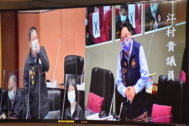 苗栗縣議員江村貴建議縣府自行設置土方資源處理場。（謝明俊攝）