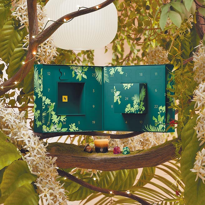 Nespresso「森林之心耶诞倒数月历」，1280元。（Nespresso提供）