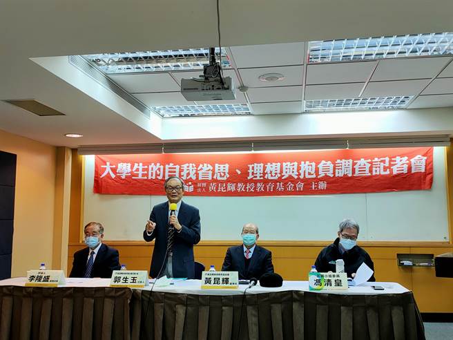 黄昆辉教授教育基金会今(27)日举办记者会，公布「大学生自我省思、理想与抱负调查」结果。(李侑珊摄)