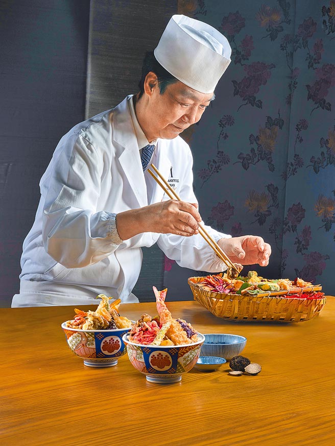 美福饭店晴山日本料理长汤本诚。（金子半之助提供）