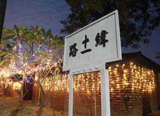 左營建業新村耶誕點燈「光之眷」浪漫如置身國外