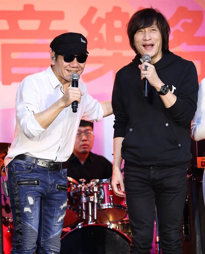 趙傳今現身信義區演出。（陳俊吉攝）