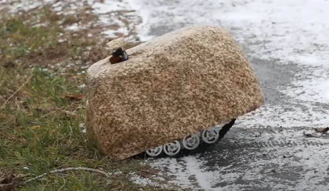 俄罗斯军校生设计出的「间谍石头」。(图/Russian Air Force Academy)
