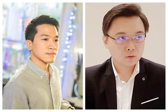 绿委何志伟（左）和核四重启领衔人黄士修（右）。（中时资料照，合成照）